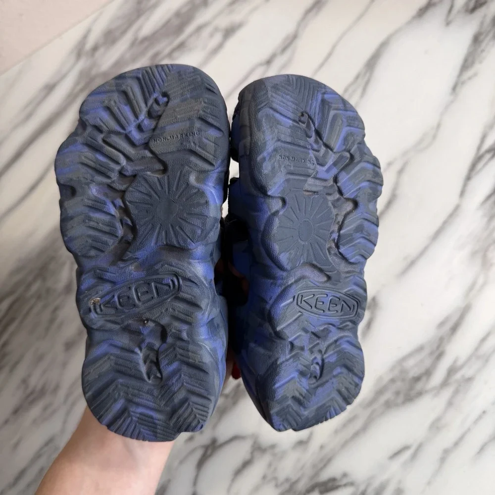 Keen Hyperport H2 Sandals Kids Toddler Size 10 Blue Red Pool Hiking Outdoors